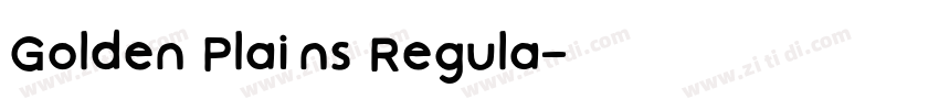 Golden Plains Regula字体转换